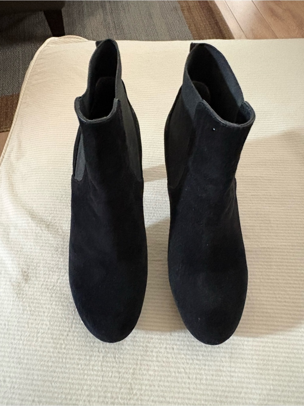 Robert Clergerie black suede bootie.